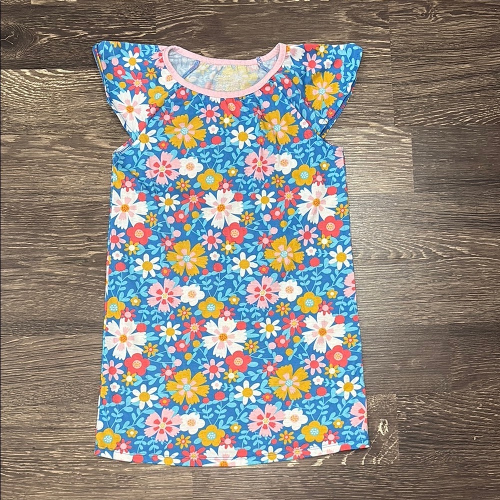 Cat & Jack girls floral night gown size small